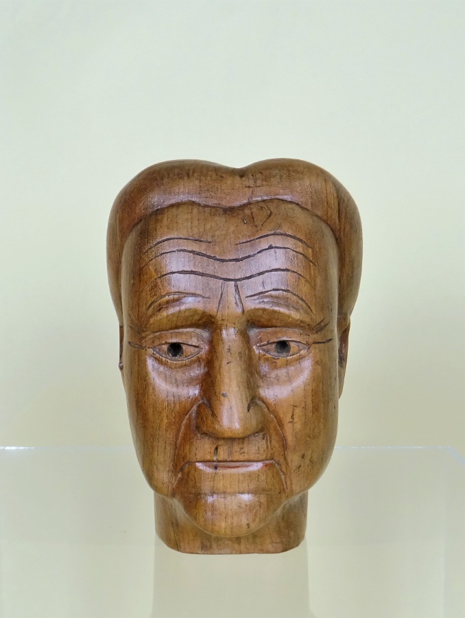 Early 20th Century Folk Art Carved Head 